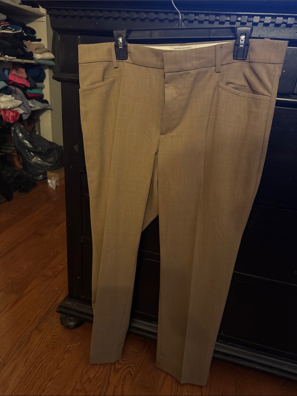 Banana Republic Straight Leg Pants in Tan/Brown